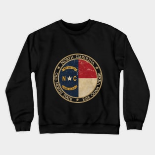 Vintage North Carolina USA United States of America American State Flag Crewneck Sweatshirt